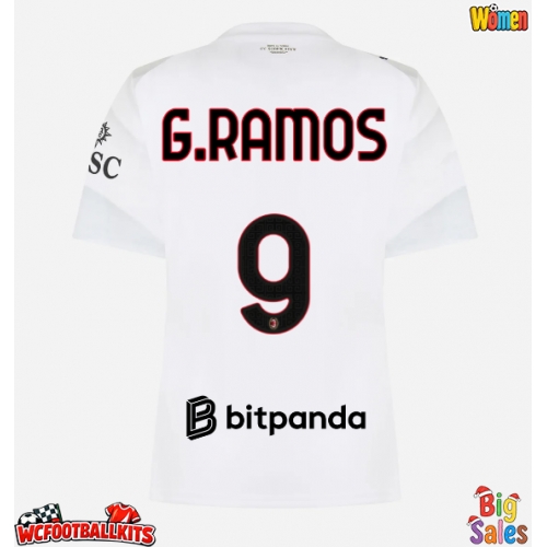 AC Milan Goncalo Ramos #9 Replica Away Stadium Shirt for Women 2026-27 Short Sleeve